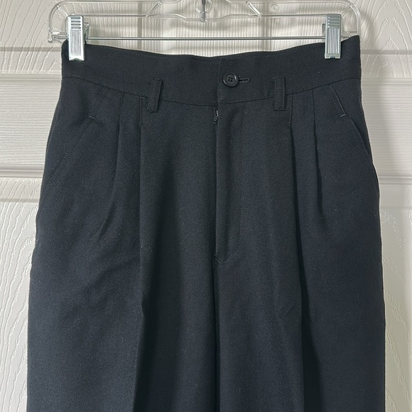 ATELIER SAB Japanese Brand wool high waisted tapered 
Men's Black Pants Size M - Picture 7 of 7